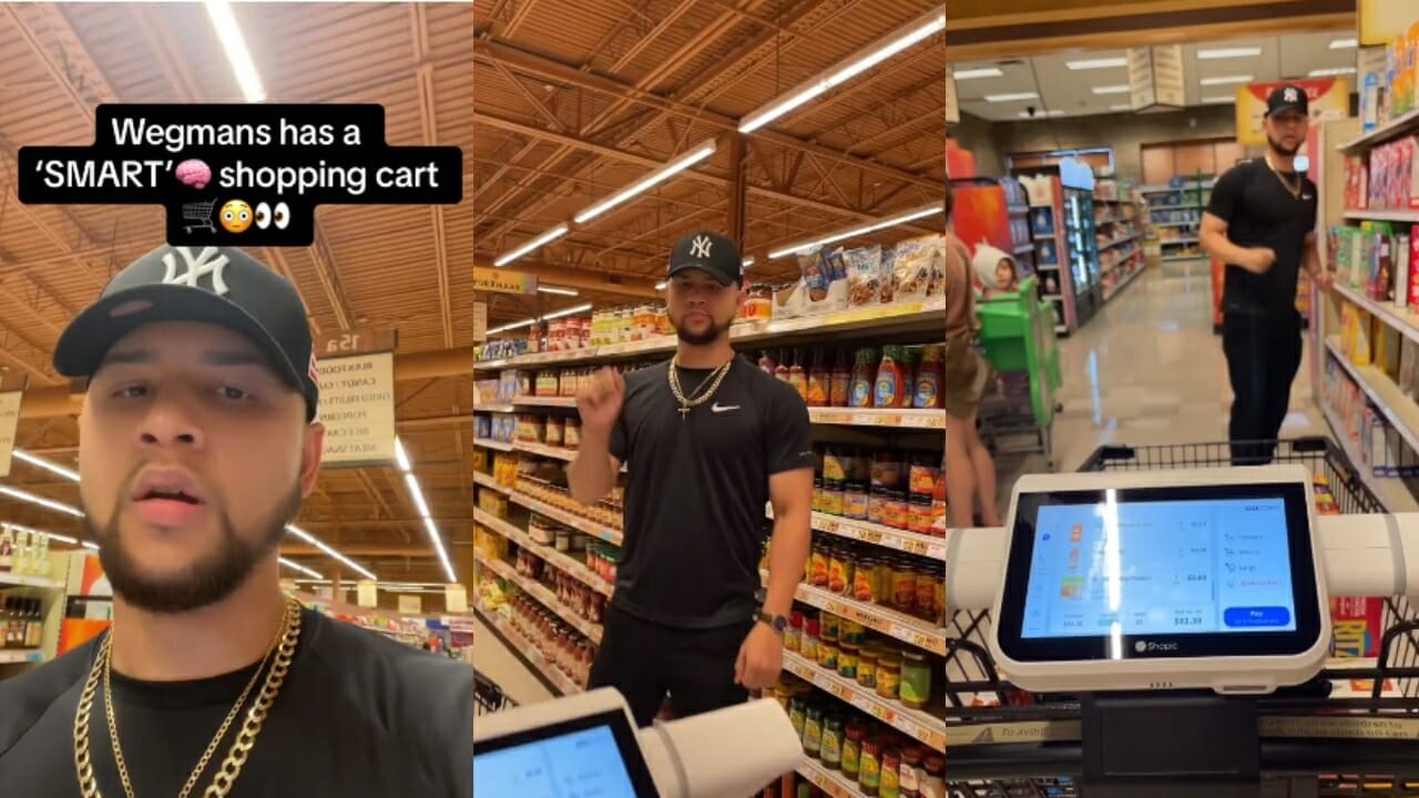 I hope Wal Mart never sees this Wegmans Shopper Displays Innovative ‘SMART Cart That Tracks Items and Offers Self Checkout